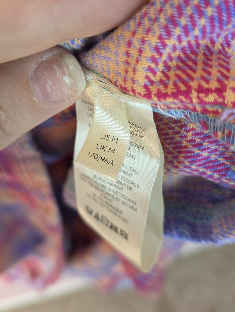 Free People Pink Lavender Plaid Ruffle Tunic Dress - Picture 8 of 8